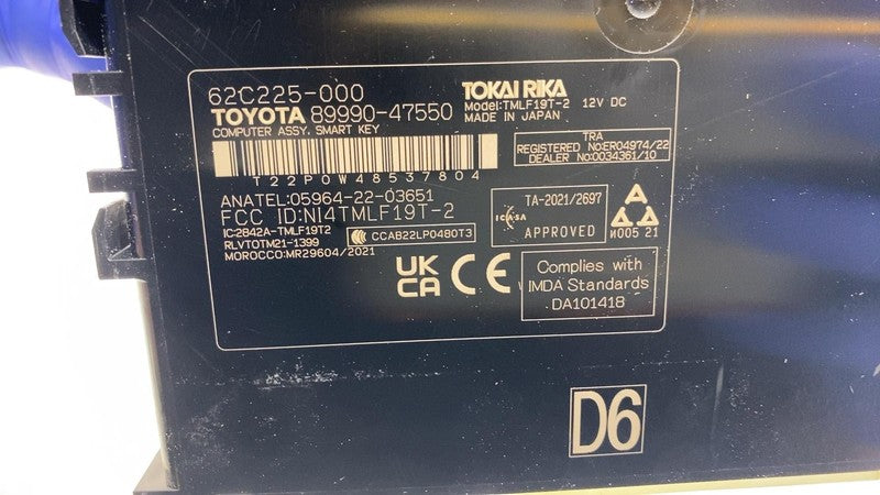 ⭕ 2023-2024 Toyota Prius Anti-Theft Smart Key Control Module Unit 899