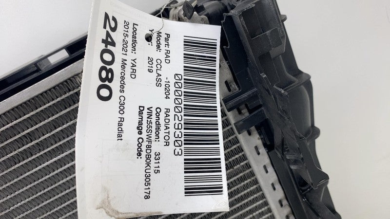 A 099 906 21 00 2019-2023 Mercedes-Benz C300 C-Class Engine Radiator Cooling Fan Shroud & Motor