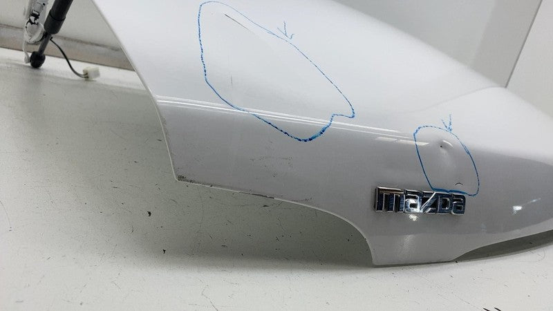 06-14 Mazda MX-5 Miata Tailgate Trunk Lid suit Soft Top Convertible White - 22V