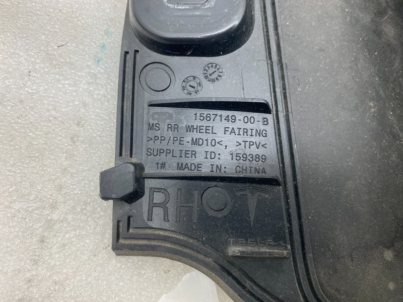 156714900B ⭕2021 2022 Tesla Model S Rear Passenger Side Wheel Fairing Right RH 1567149-00-B