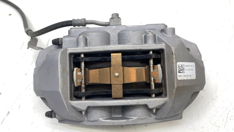 104462100E ⭕ 2017-2023 Tesla Model 3 Front Left Caliper w/ Brake Hose Line OEM 1044621-00-E