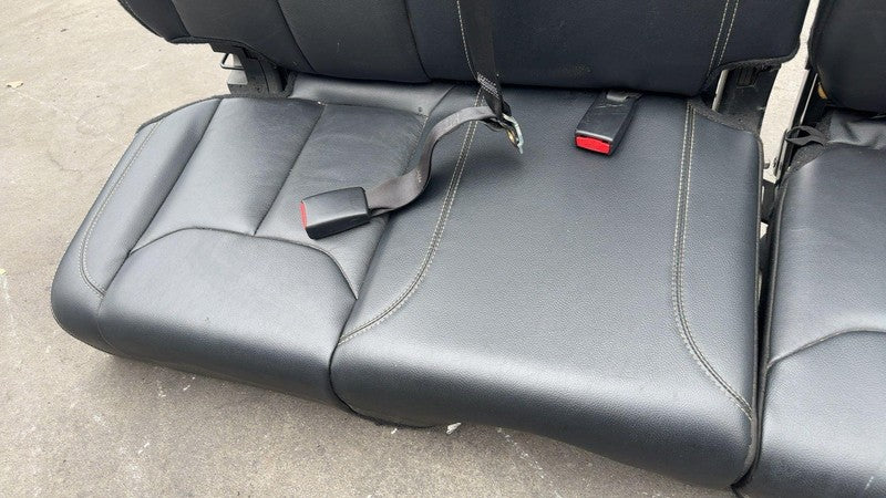 ⭕ 2011-2017 Jeep Wrangler Rear Left & Right 2nd Row Seat Black Leather Assembly