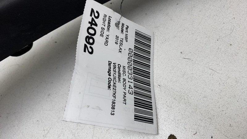 ⭕ 2016-2020 Tesla Model X Rear Side Wheel Arch Flare Molding Right 103