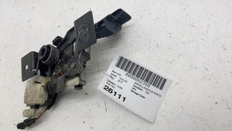 600757200E ⭕ 12-15 Tesla Model S Front Frunk Hood Lock Latch Secondary Release 6007572-00-E