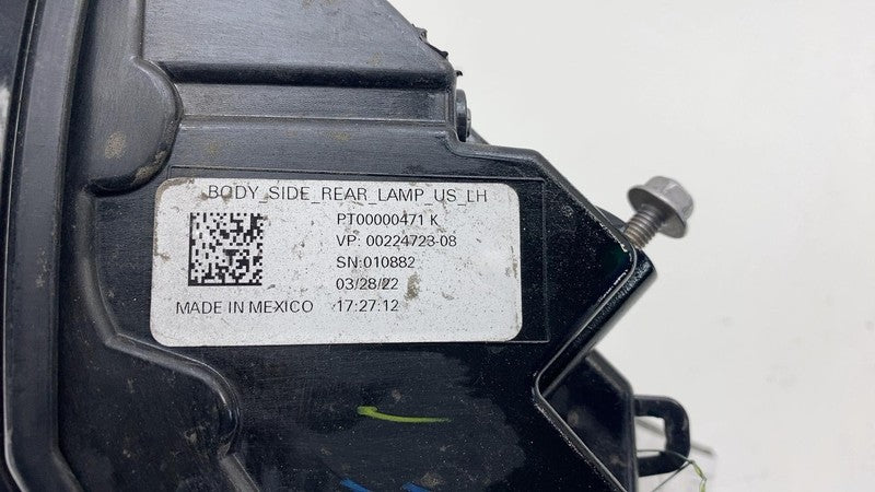 PT00000471-K ⭕ 22-24 R1S R1T Rear Driver Side Outer Taillight LED Tail Lamp Left PT00000471-K