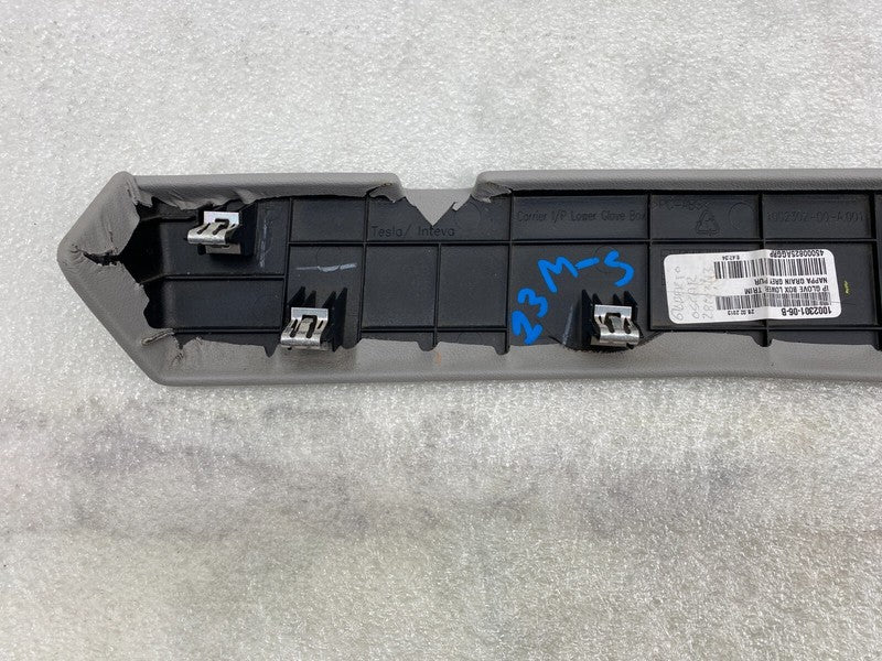 100230106B ⭕ 12-20 Tesla Model S Dash Lower Glove Box Compartment Trim Cover 1002301-06-B