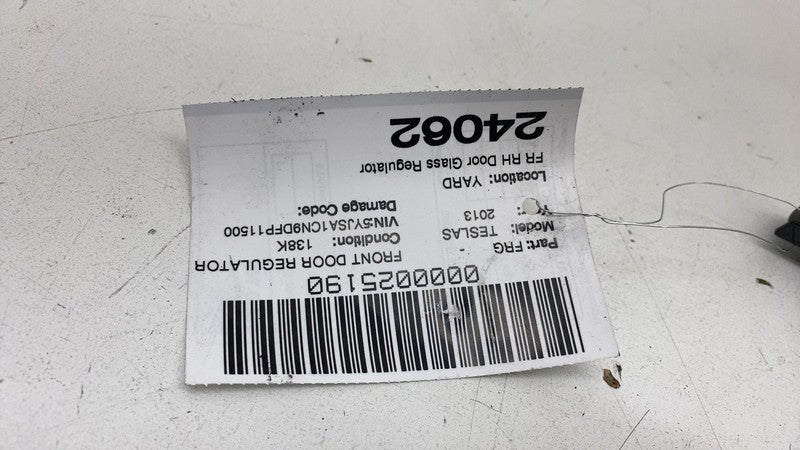 ⭕ 2012-2020 Tesla Model S Front Right Door Window Regulator & Motor 60