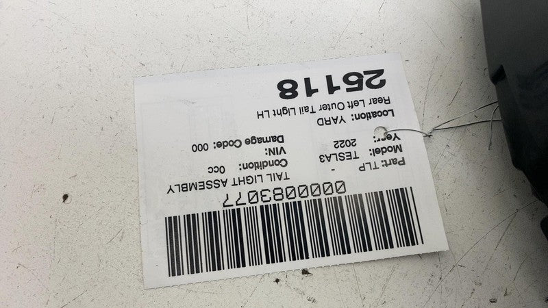⭕ 17-23 Model 3 Rear Left Inner Taillight LED Tail Lamp (3-Pin) LH 107