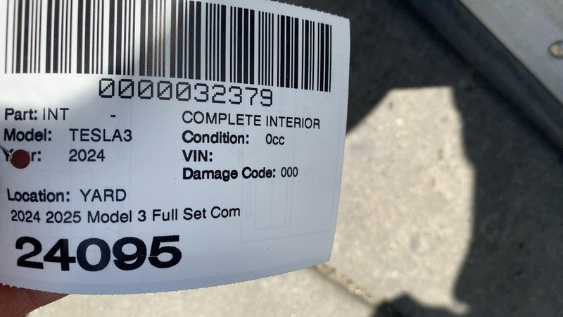 ⭕ 2024 2025 Tesla Model 3 Complete Front & Rear Interior Seat Cushion