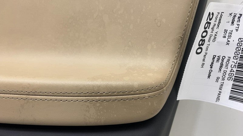 ⭕ 16-20 Tesla Model X Front Passenger Side Door Panel Trim Card Right Assembly