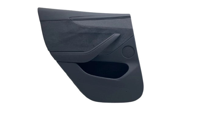 ⭕ 25-26 Tesla Model Y Rear Driver Side Door Panel Trim Card Cover Blac