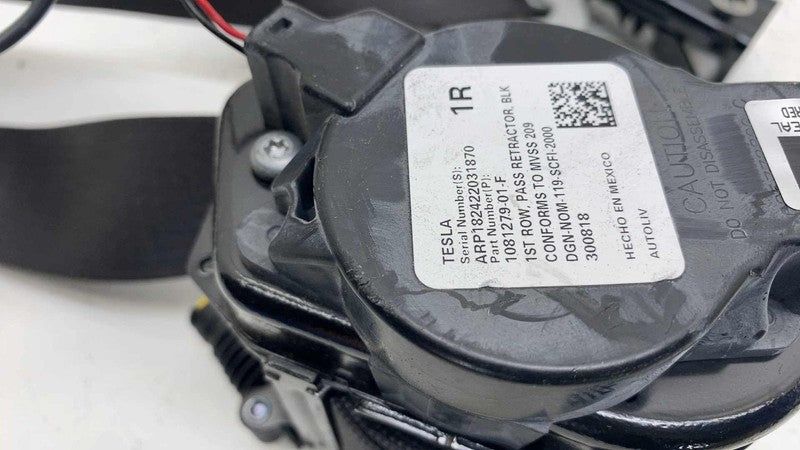 ⭕ 2017-2023 Tesla Model 3 Front Right 1st Row Seat Belt & Retractor 10