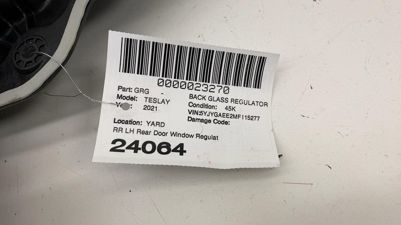 ⭕20-23 Tesla Model Y Rear Driver Left Door Window Regulator & Motor 14
