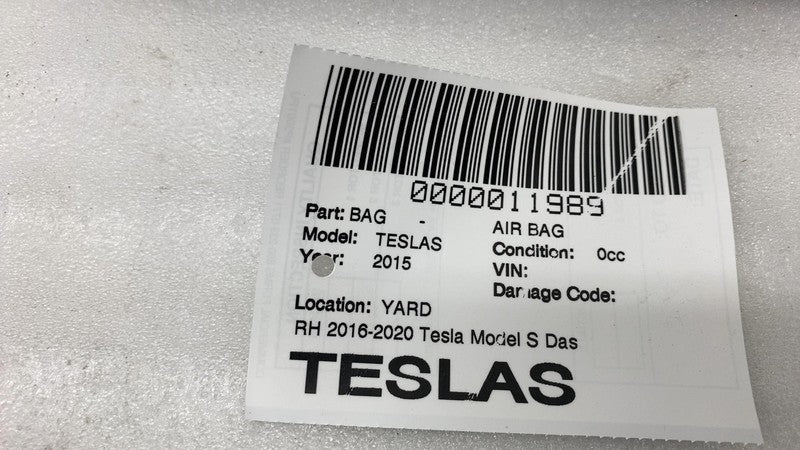 ⭕ 16-20 Tesla Model S Dashboard Instrument Panel Dash Airbag Right 146