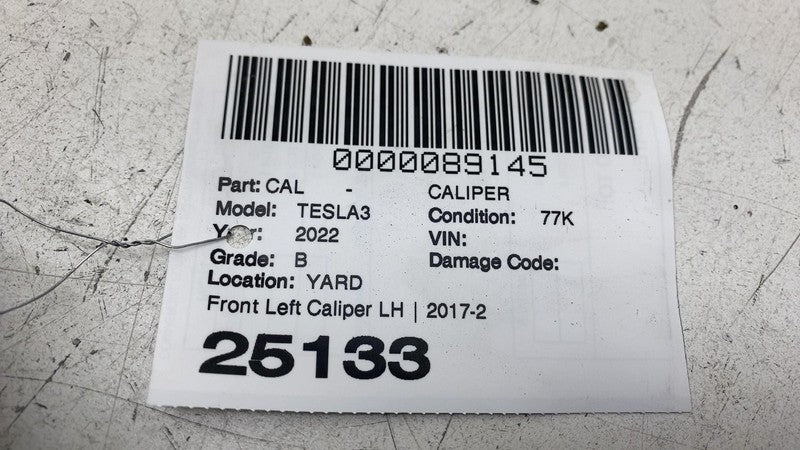 ⭕17-23 Model 3 M3 Front Driver Side Caliper Left w/ Brake Hose Line 10