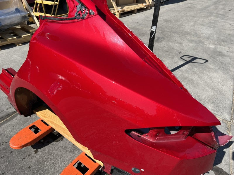 2012-2016 Tesla Model S MS Rear Quarter Panel Structural Cutout Left LH Red PPMR