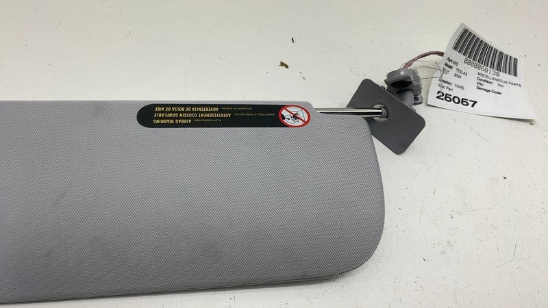 ⭕ 24-25 Tesla Model 3 M3 Front Driver Side Windshield Sun Visor Sunvisor Left LH