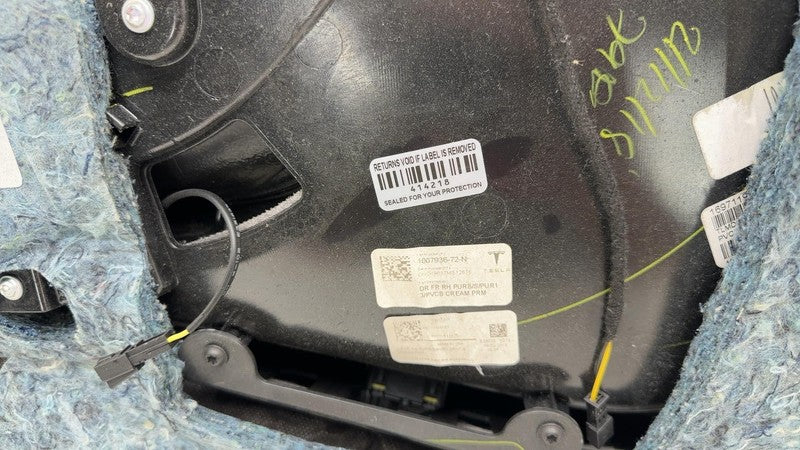 ⭕ 12-20 Tesla Model S Front Driver Side Interior Door Panel Trim Card