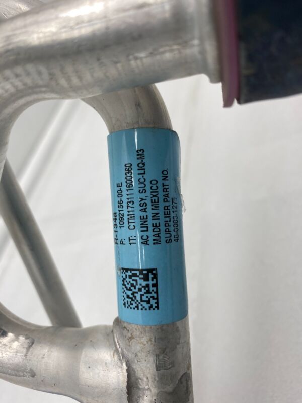 109215600E 2017-2023 Tesla Model 3 M3 A/C Hose Line Suction-Liquid Tube Combo Assembly OEM