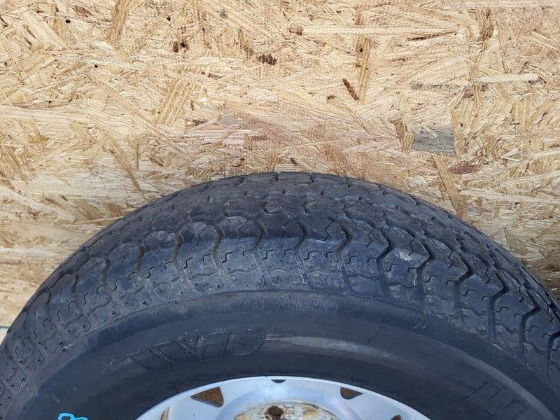 ⭕ Radial Trailer 13" Wheel Rim 13x4.5 w/ Tire ST185/80 H188ST 8-Spoke White x2