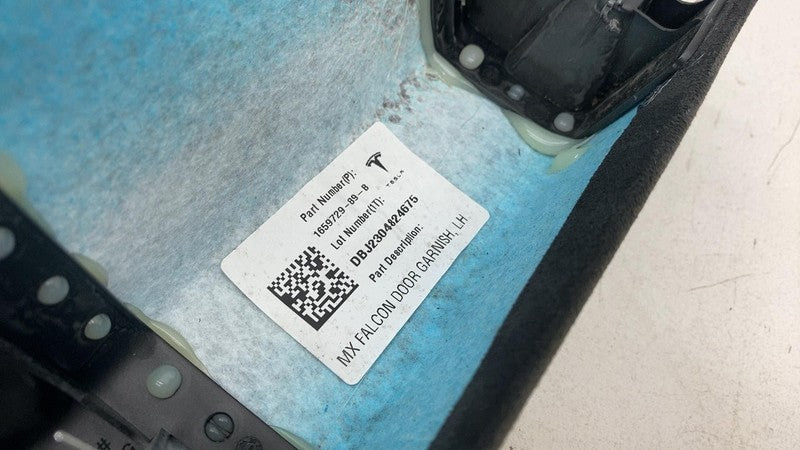 ⭕ 21-24 Tesla Model X Falcon Door Rear Left Garnish Trim Assembly 1659