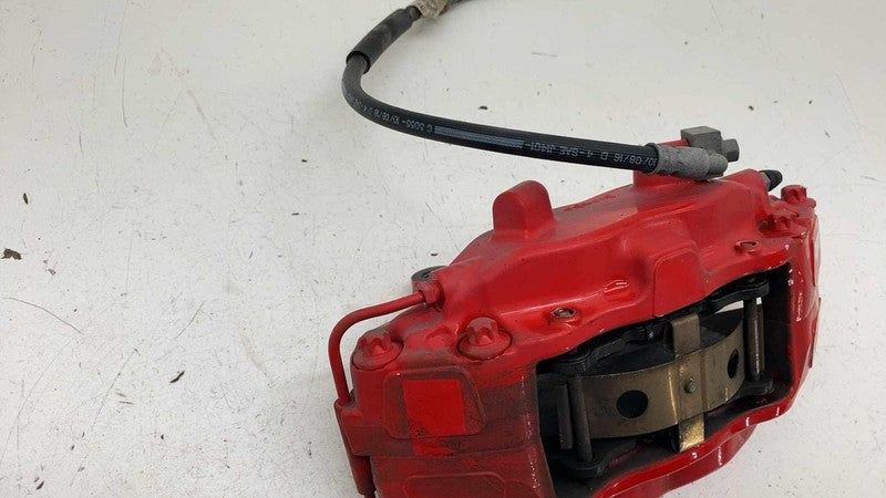 ⭕ 12-20 Tesla Model S Front Passenger Side Caliper Red w/ Brake Hose L