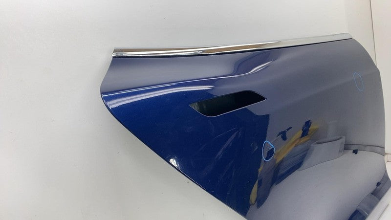 2012-2015 Tesla Model S Rear Passenger Side Door Shell Panel Right Blue RH PPSB