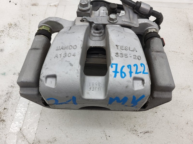 104462400I ⭕ 2020-2024 Tesla Model Y Rear Right Caliper + Brake Hose Line BASE 1044624-00-I