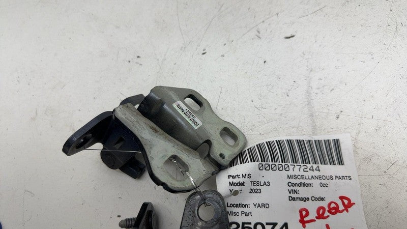 ⭕ 2017-2023 Tesla Model 3 M3 PAIR Rear Driver Side Upper & Lower Door Hinge Left