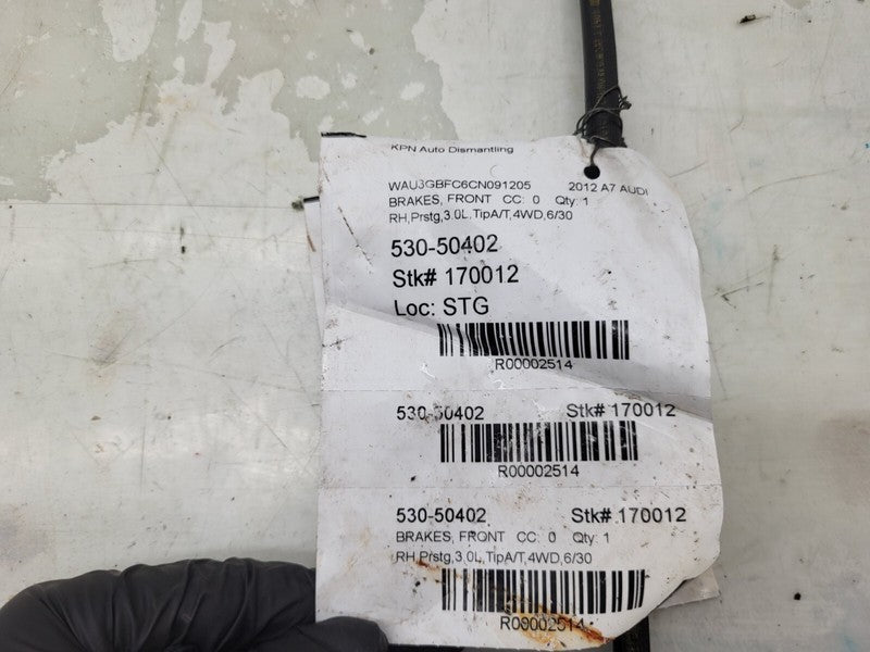 4G06AP ⭕2012-2017 Audi A6 A7 Front Passenger Side Caliper with Brake Hose Line Right RH