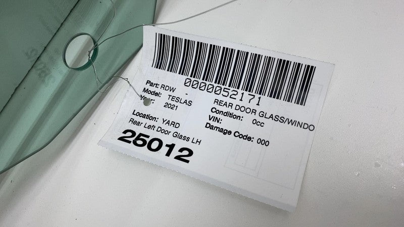 E9 43R-014957 2021-2024 Tesla Model S MS Rear Driver Side Door Window Glass Left LH 43R-014957