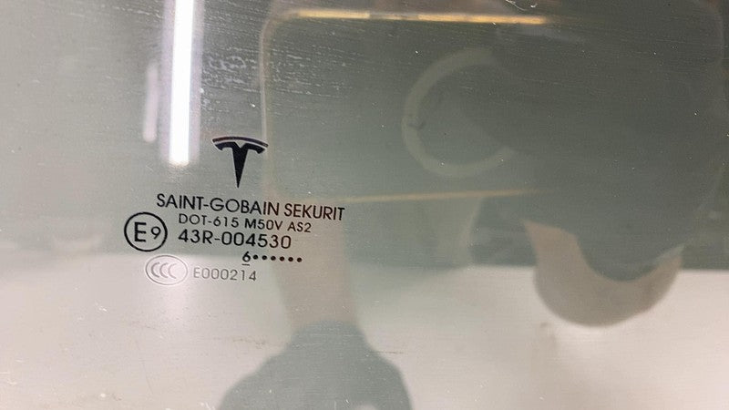 ⭕ 2016-2020 Tesla Model X MX Front Passenger Side Door Window Glass Ri