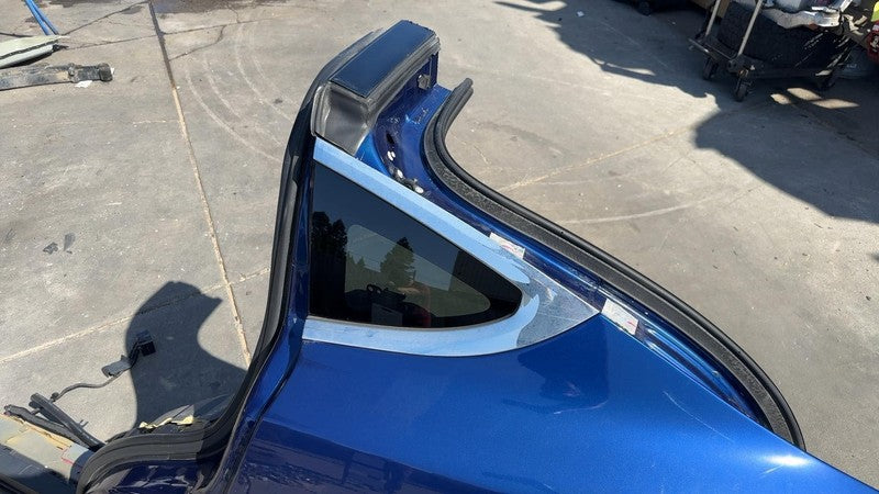 ⭕ 16-20 Tesla Model X Rear Quarter Fender Frame Panel Cut Out Left Blue - PPSB