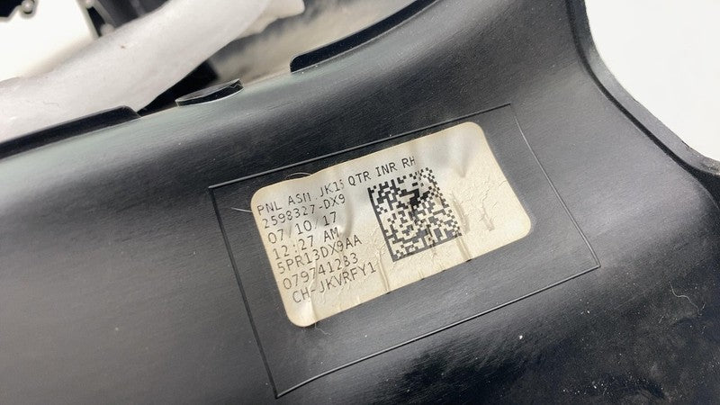 5PR13DX9AA ⭕2015-2018 Jeep Wrangler Rear Right Quarter Trim Interior Cover Panel 5PR13DX9AA