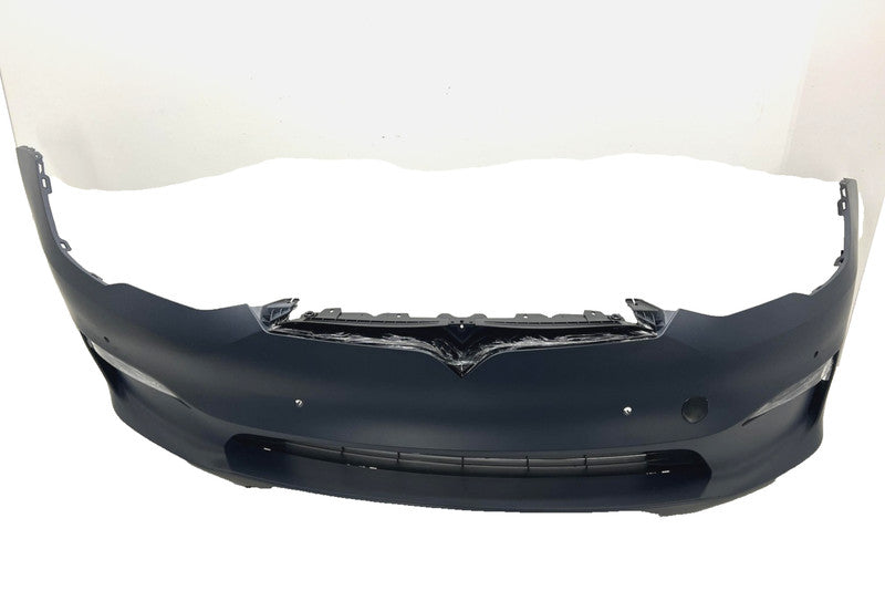 1750101S0D ⭕21-23 Tesla Model S Front Bumper Cover w/ Foglight Primed Assembly 1750101-S0-D