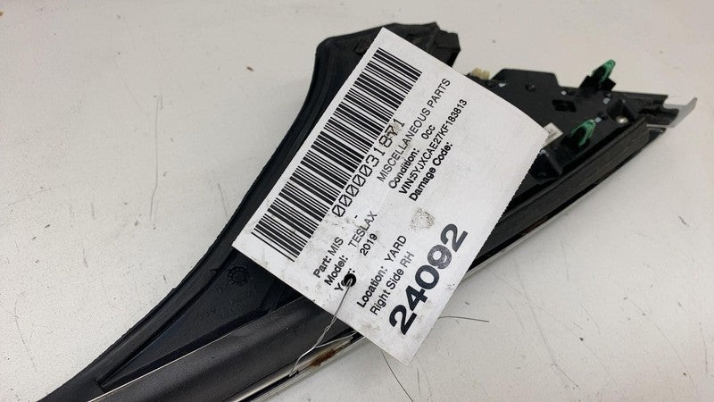 ⭕ 2018-2020 Tesla Model X Door Chrome Upper Molding Bright Right RH 11