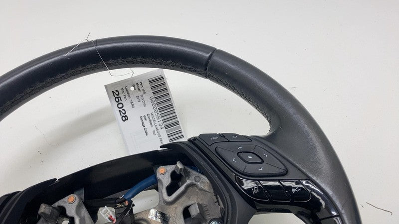 ⭕ 2018-2021 Toyota C-HR Front Steering Wheel Leather Black w/ Control Switch OEM