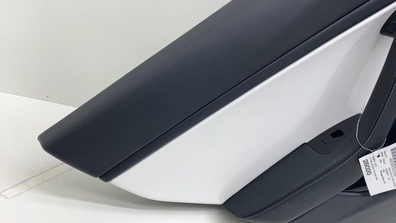 1105095 00 2017-2020 Tesla Model 3 M3 Rear Driver Side Door Panel Trim Cover White Left LH