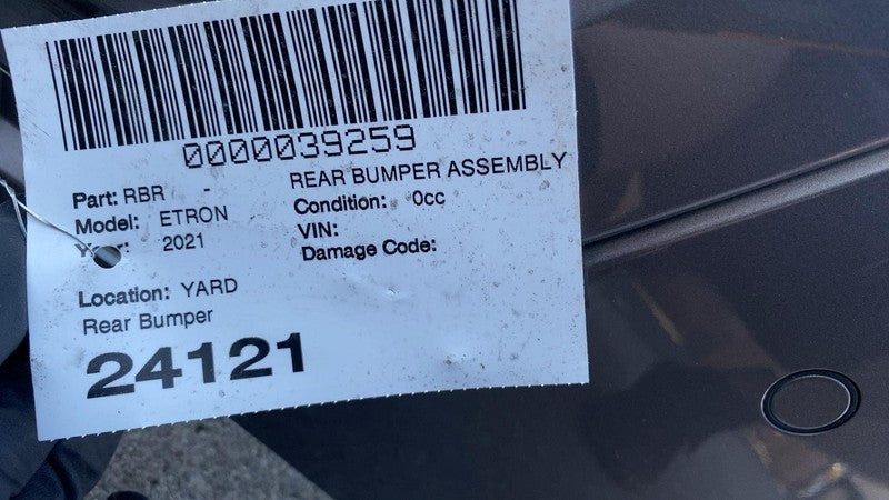 ⭕ 19-23 e-Tron Rear Bumper Cover w/ Park Sensors & Reflector Gray LZ7F