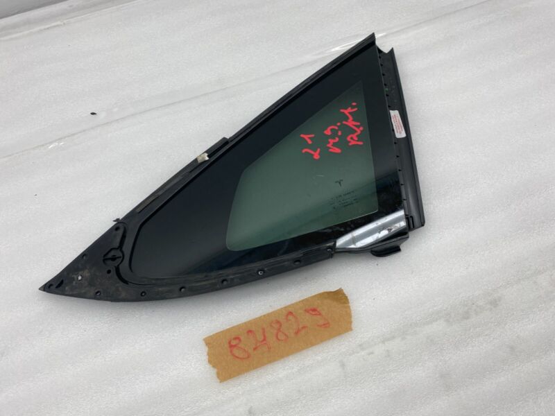 E6 43R-008010 2012-2020 Tesla Model S Rear Passenger Side Quarter Fixed Glass Right Assembly