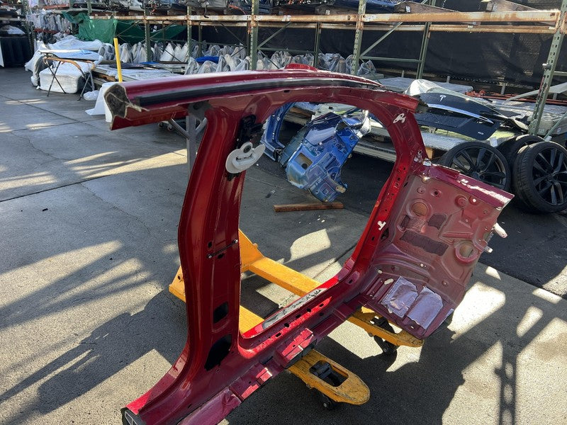 2020-2023 Tesla Model Y Left Body Side A + B-Pillar Door Frame Horn LH Red PPMR