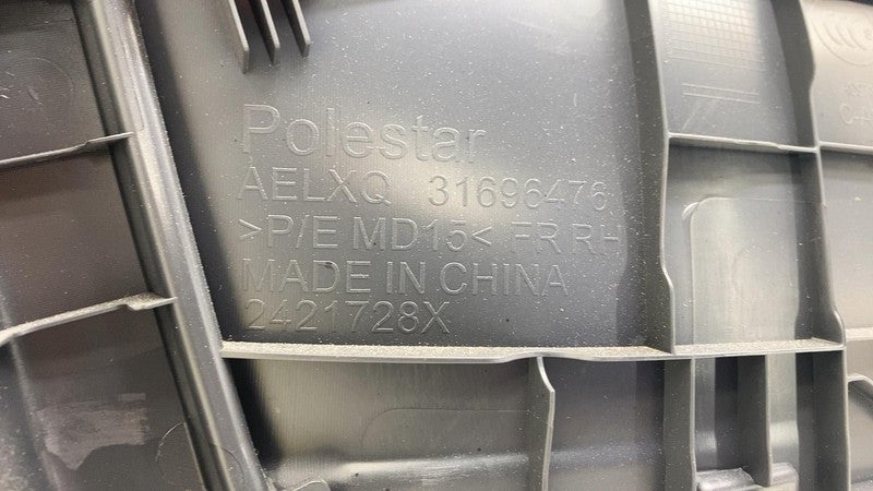 31696476 ⭕ 2021-2024 Polestar 2 Front Right Interior Door Panel Trim Cover Black 31696476