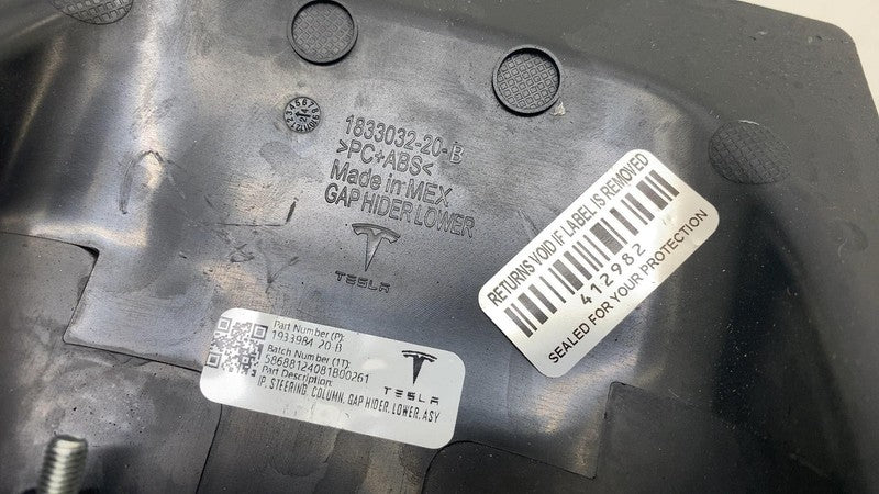 176809320A ⭕ 24-25 Model 3 M3 Instrument Panel Steering Column Upper Gap Hider 1768093-20-A