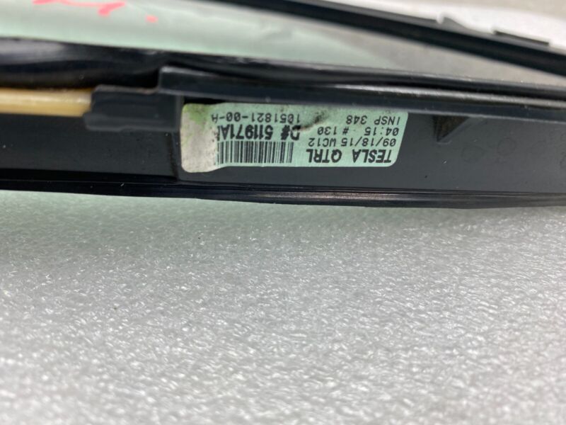 E6 43R-008010 2012-2015 Tesla Model S MS Rear Driver Side Quarter Fixed Glass Left LH Assembly