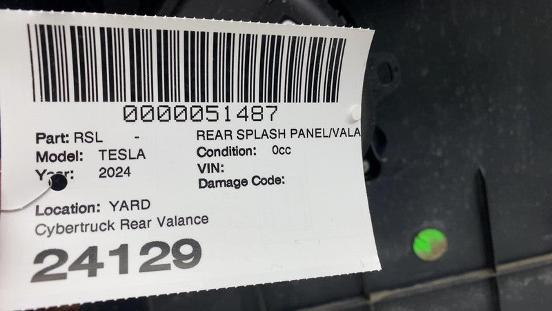 2024-2025 Tesla Cybertruck Rear Valance Fascia Undertray Diffuser 1684