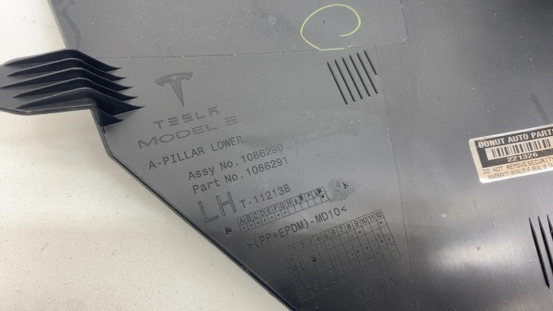 ⭕ 17-23 Model 3 M3 Front Driver Side A-Pillar Sill Scuff Plate Left 10