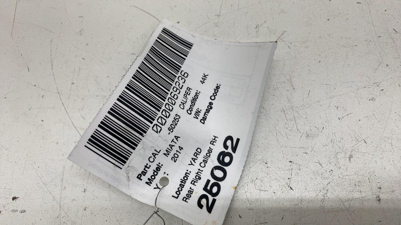 ⭕ 06-15 Mazda MX-5 Miata Rear Passenger Side Caliper w/ Brake Hose Line Right RH