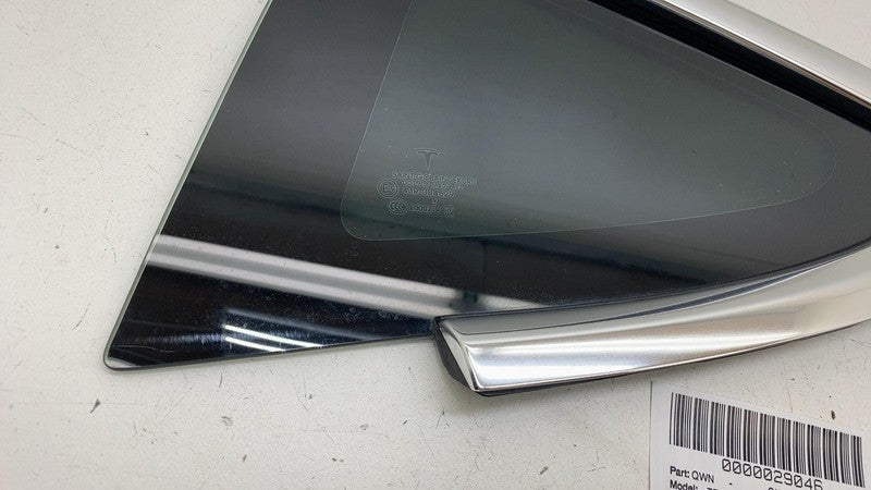 1080703-00 ⭕ 2017-2020 Tesla Model 3 Rear Side Quarter Fixed Window Glass Left OEM 1080703