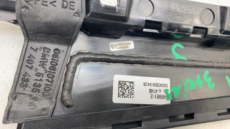 19-24 BMW 330i 330e G20 Rear Left Door Window B-Pillar Applique Trim 5