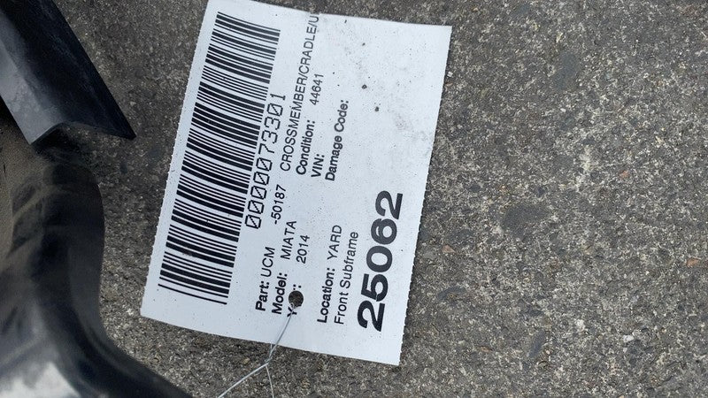 ⭕06-15 Mazda MX-5 Miata Front Suspension Subframe Sub K Frame Crossmember Cradle